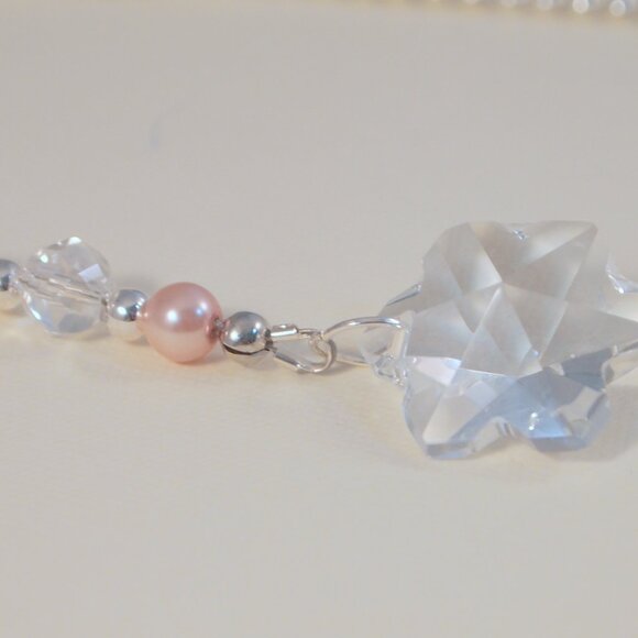 Flower Crystals Rear-View Mirror Charm Suncather - Picture 5 of 7